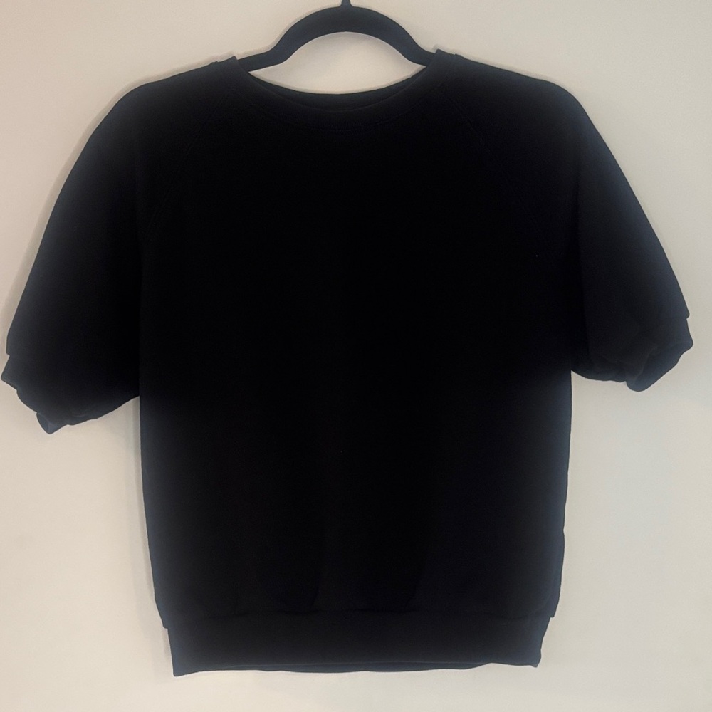 GAP Black Crew Neck Top